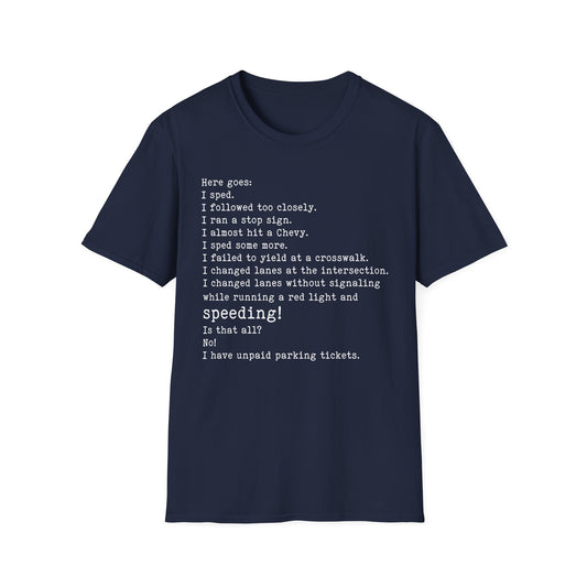 Traffic Offenses T-Shirt